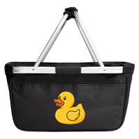 Einkaufskorb faltbar Quietscheente Gummiente Badeente 20...