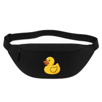 Bauchtasche Quietscheente Gummiente Badeente 2,5 Liter Black