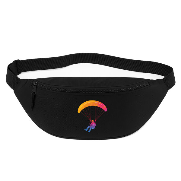 Bauchtasche Paragliding Gleitschirmfliegen 2,5 Liter Black