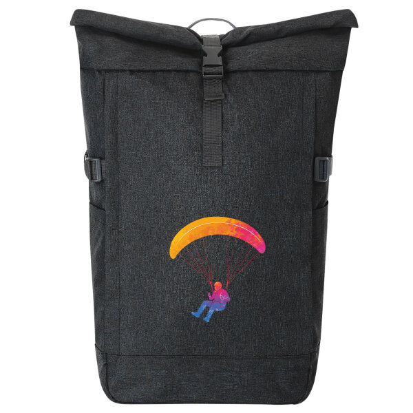Kurierrucksack Paragliding Gleitschirmfliegen 30-44 Liter Black Melange