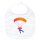 Baby Lätzchen Fallschirmspringen bunte Silhouette Klettverschluss