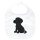 Baby Lätzchen brauner Labrador Retriever Chocolate Labi Comic Klettverschluss
