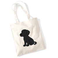 Jutebeutel brauner Labrador Retriever Chocolate Labi...