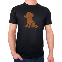 Herren T-Shirt Labrador Retriever Chocolate Labbi