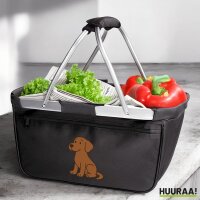Einkaufskorb faltbar brauner Labrador Retriever Chocolate...