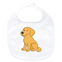Baby Lätzchen Golden Retriever Goldie Comic Klettverschluss