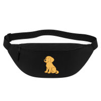 Bauchtasche Golden Retriever Goldie Comic 2,5 Liter Black