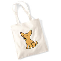 Jutebeutel Chihuahua ChiChi Comic 10 Liter