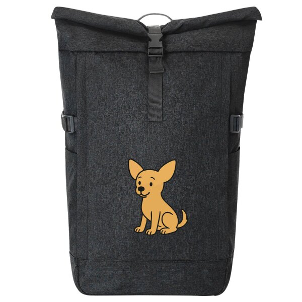 Kurierrucksack Chihuahua ChiChi Comic 30-44 Liter Black Melange