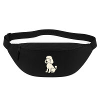 Bauchtasche Pudel Curly Comic 2,5 Liter Black