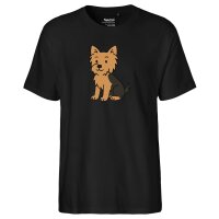 Herren T-Shirt Yorkshire Terrier Yorkie Comic