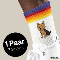 Unisex Socken Yorkshire Terrier Yorkie Comic Baumwolle