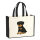 Jutetasche Rottweiler Rotti Comic 21 Liter Black