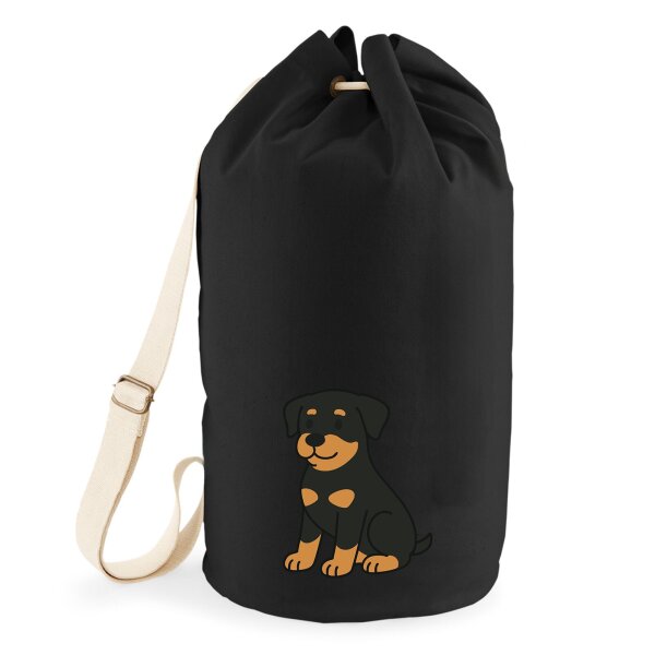 Seesack Rottweiler Rotti Comic 20 Liter Black