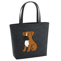 Filz Shopper Boxer Boxi Comic 22 Liter