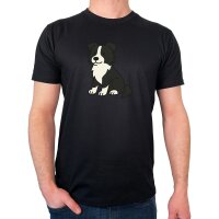 Herren T-Shirt Border Collie Border Comic