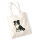 Jutebeutel Border Collie Border Comic 10 Liter