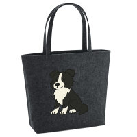 Filz Shopper Border Collie Border Comic 22 Liter