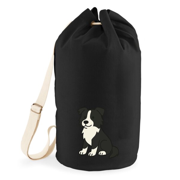 Seesack Border Collie Border Comic 20 Liter Black