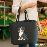 Filz Shopper Australian Shepherd Aussie Comic 22 Liter