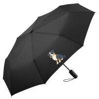 Regenschirm Australian Shepherd Aussie Comic 98cm Schwarz