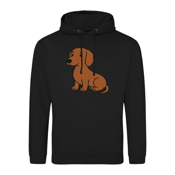 Unisex Hoodie Kurzhaar Dackel Dachshund Comic