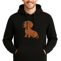 Unisex Hoodie Kurzhaar Dackel Dachshund Comic