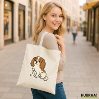Jutebeutel Cavalier King Charles Spaniel Cavie Comic 10...