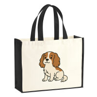 Jutetasche Cavalier King Charles Spaniel Cavie Comic 21...