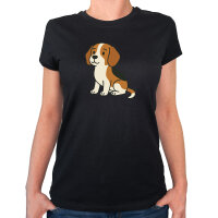 Damen T-Shirt Beagle Comic Beagie