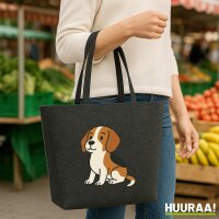Filz Shopper Beagle Comic Beagie 22 Liter