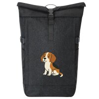 Kurierrucksack Beagle Comic Beagie 30-44 Liter Black Melange