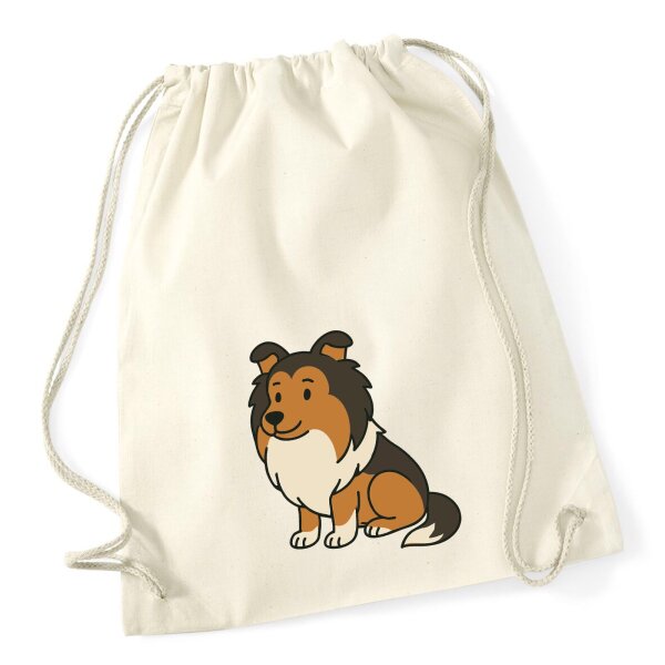 Turnbeutel Shetland Sheepdog Comic Sheltie 12 Liter