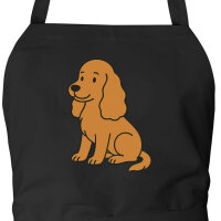 Sch&uuml;rze Cocker Spaniel Comic Cockie mit Taschen