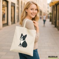 Jutebeutel Boston Terrier Comic Bostonie 10 Liter