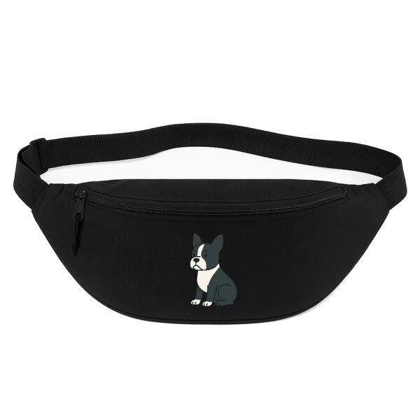 Bauchtasche Boston Terrier Comic Bostonie 2,5 Liter Black