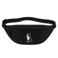 Bauchtasche Boston Terrier Comic Bostonie 2,5 Liter Black