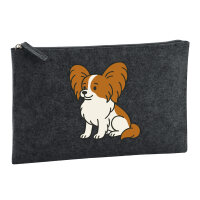 Kulturbeutel Papillon Comic Papi 1 Liter Charcoal