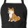 Schürze Akita Inu Comic Akita mit Taschen