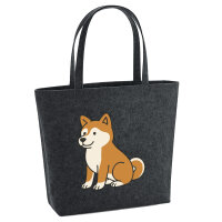 Filz Shopper Akita Inu Comic Akita 22 Liter