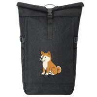 Kurierrucksack Akita Inu Comic Akita 30-44 Liter Black...