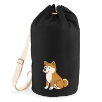Seesack Akita Inu Comic Akita 20 Liter Black