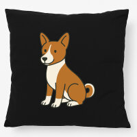 Kissen Basenji Comic Basi 40x40cm