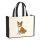 Jutetasche Basenji Comic Basi 21 Liter Black