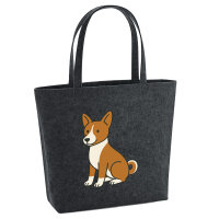 Filz Shopper Basenji Comic Basi 22 Liter