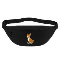Bauchtasche Basenji Comic Basi 2,5 Liter Black