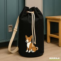 Seesack Basenji Comic Basi 20 Liter Black