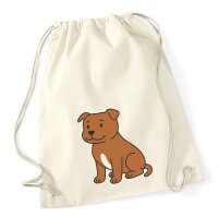 Turnbeutel Staffordshire Bullterrier Comic Staffi 12 Liter