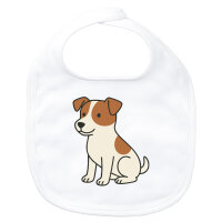 Baby Lätzchen Jack Russell Terrier Comic Jacky Klettverschluss