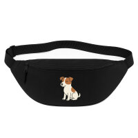 Bauchtasche Jack Russell Terrier Comic Jacky 2,5 Liter Black